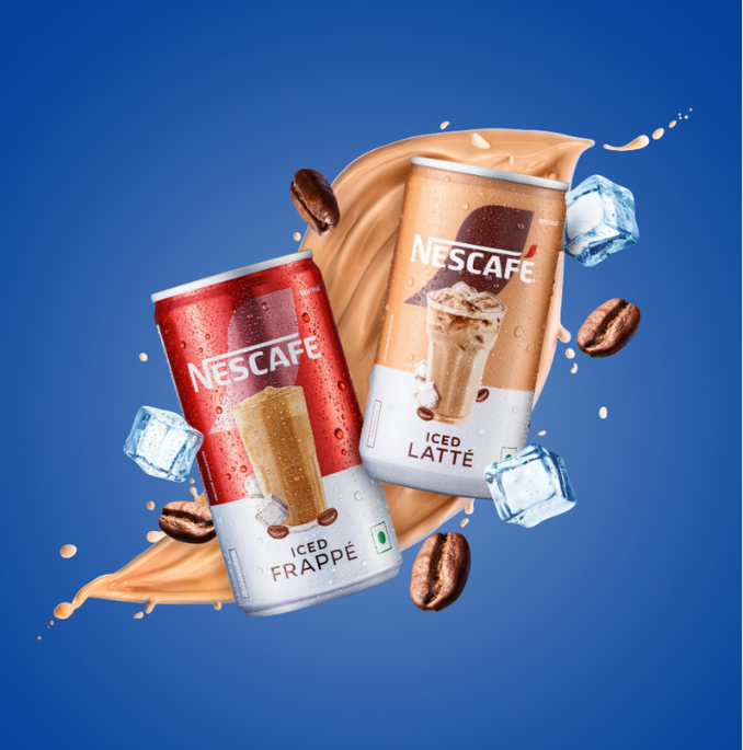 Nescafe Iced Latte product photography campaign